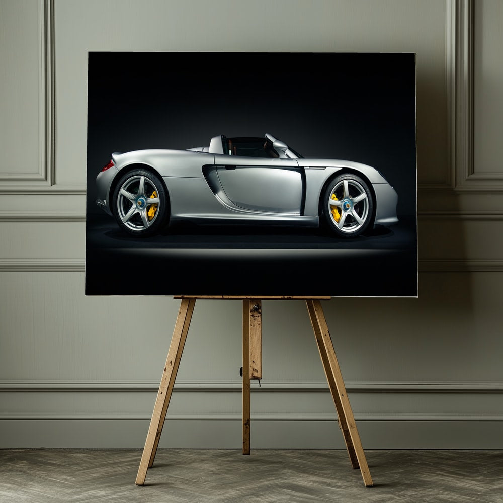 Elegant Silver Supercar