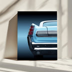 Sleek Blue Classic Car