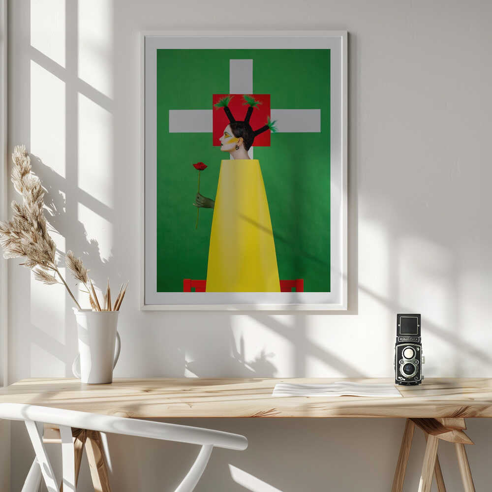 Vibrant Geometric Portrait, arte de Photographer