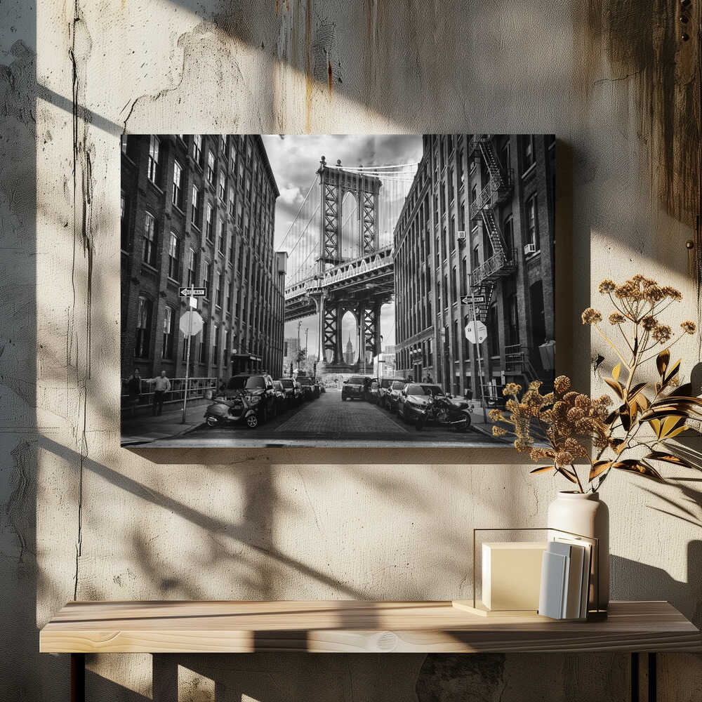 DUMBO Manhattan Bridge View, arte de Lidia Vanhamme