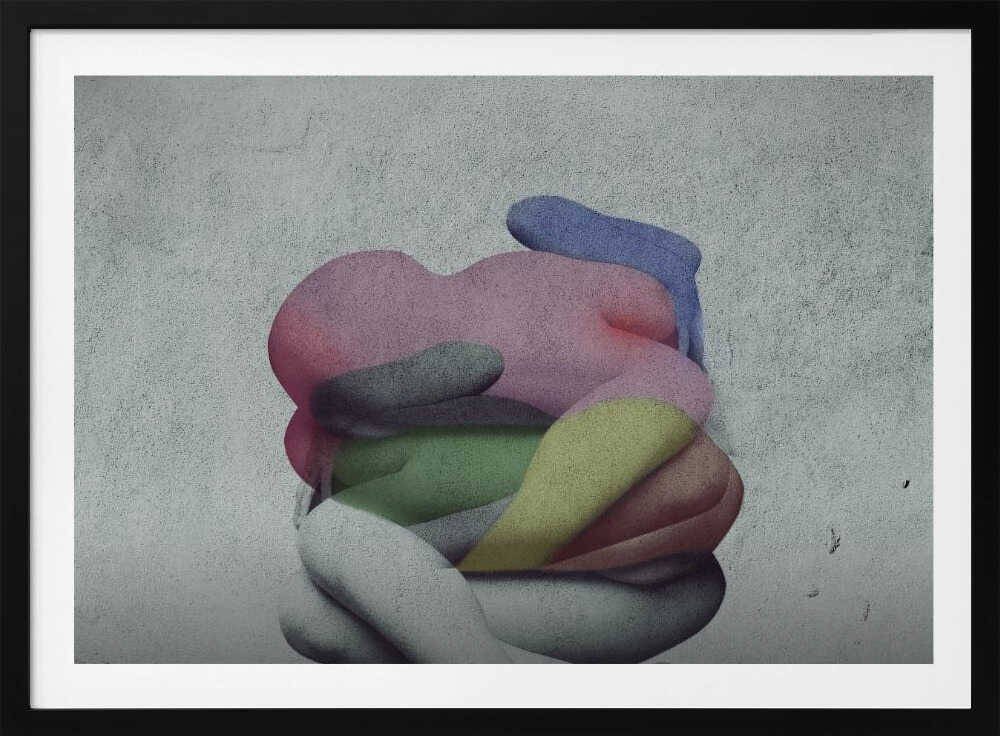 Colorful Abstract Embrace, arte de Fuyuki Hattori