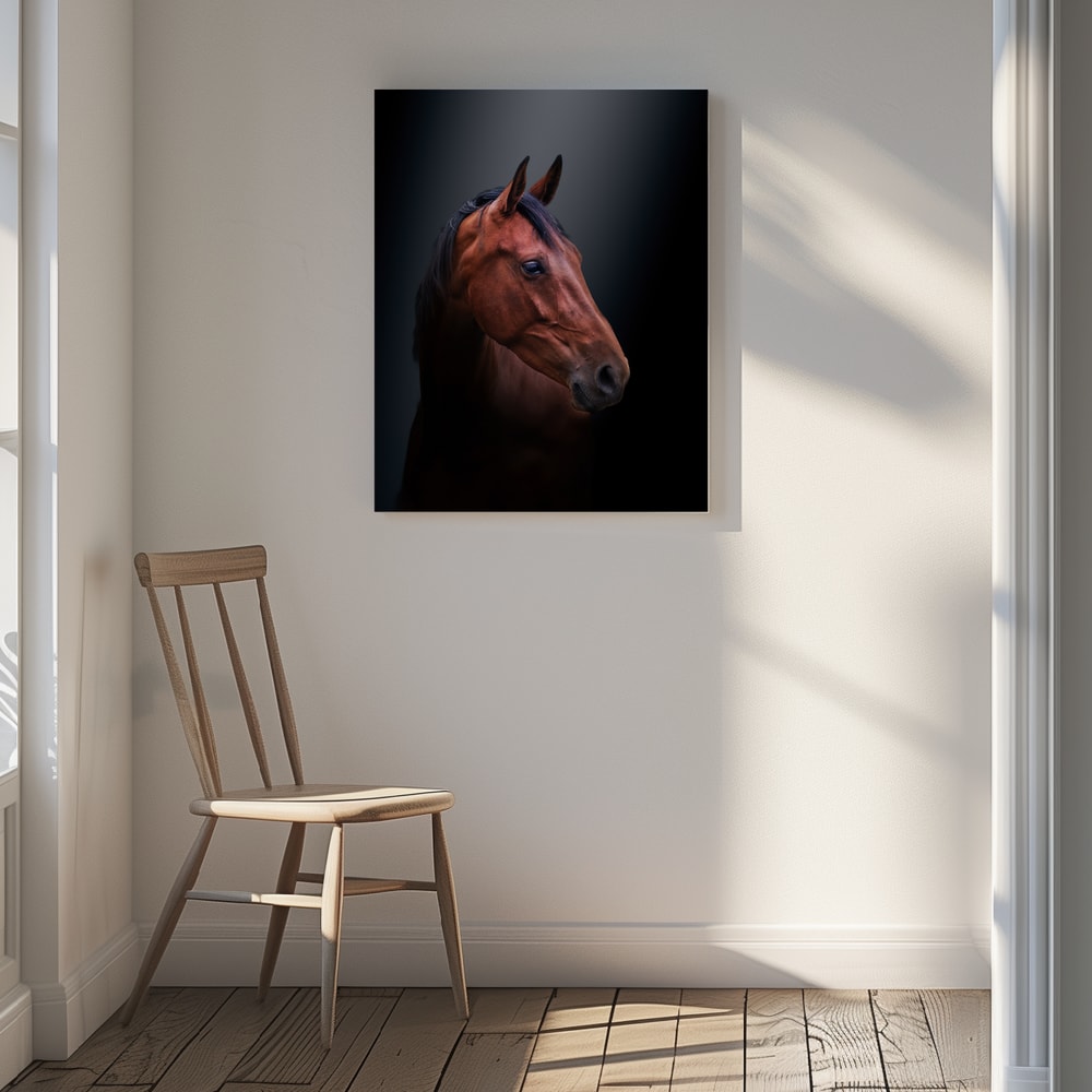 Noble Bay Horse Portrait