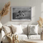 Wild Horses Rearing