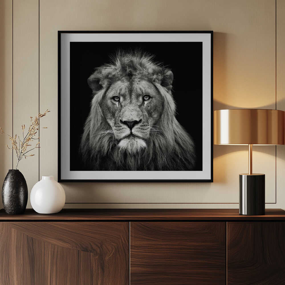 Majestic Lion Portrait, arte de Christian Meermann