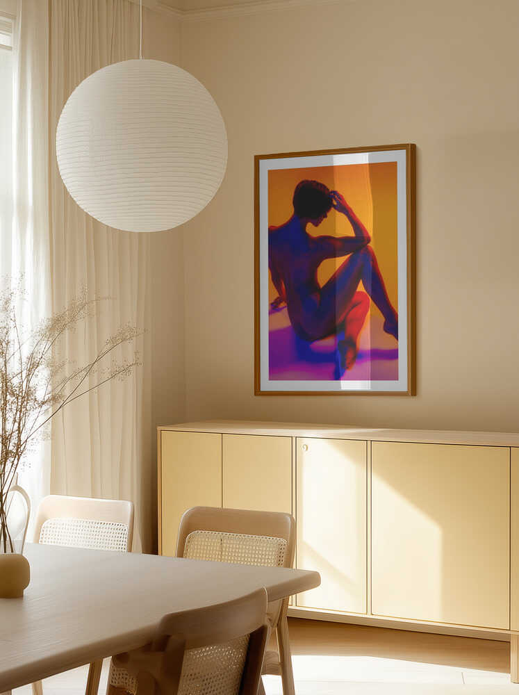 Orange Blue Nude, arte de CEBImagery