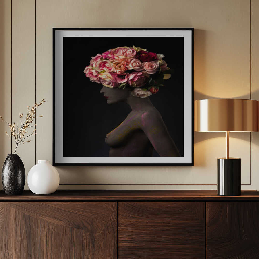 Floral Woman Profile, arte de Alfredo Sanchez