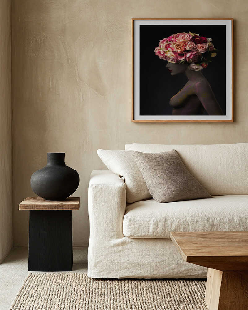 Floral Woman Profile, arte de Alfredo Sanchez