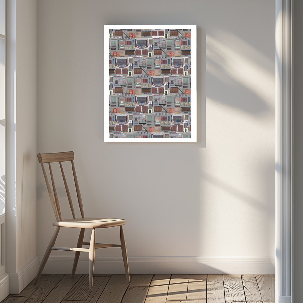 Colorful City Pattern