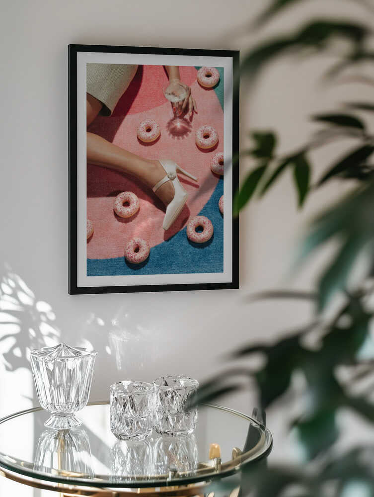 Pink Donuts Glamour, arte de Pictufy Studio III