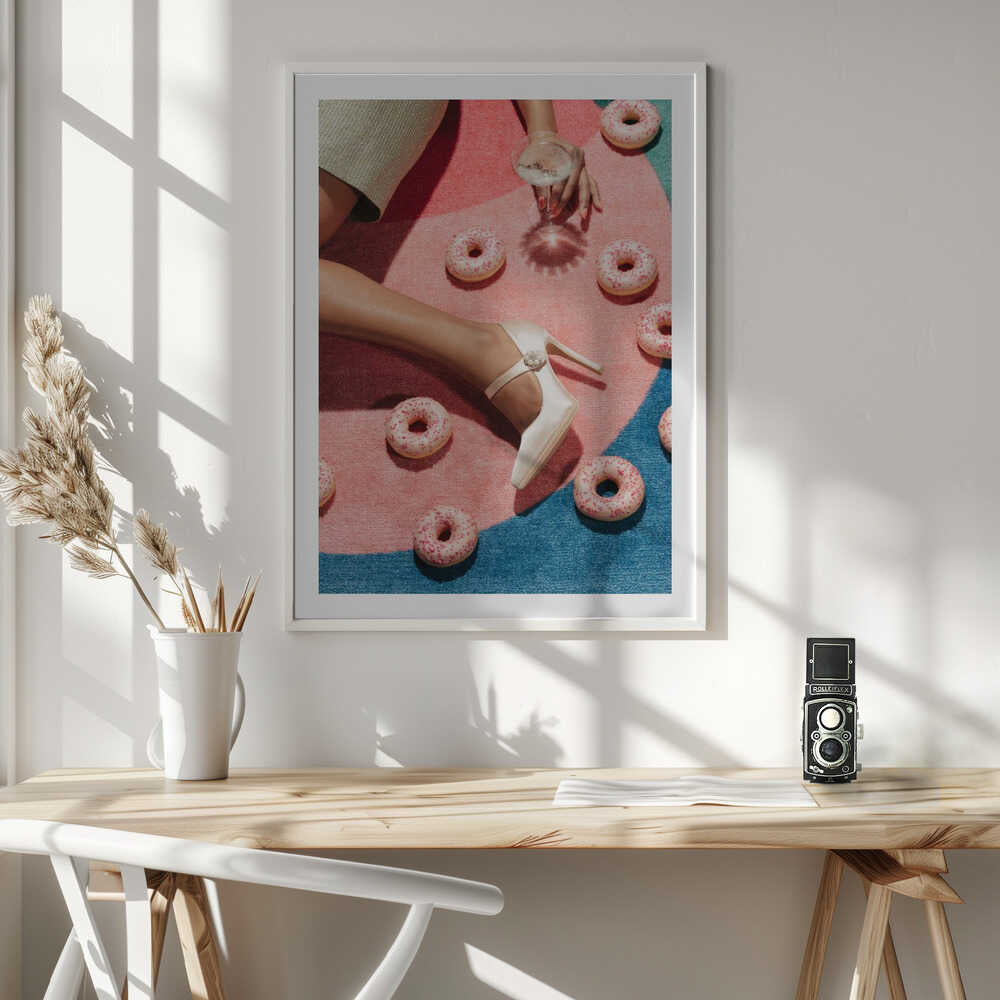 Pink Donuts Glamour, arte de Pictufy Studio III