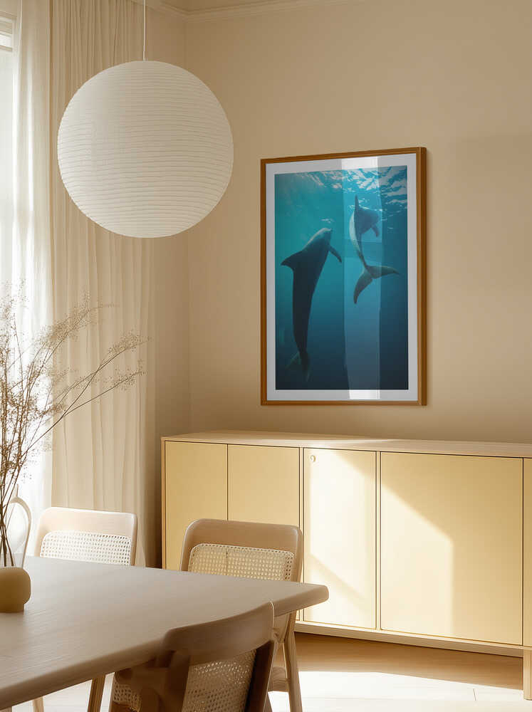 Graceful Ocean Dolphins, arte de Serge Melesan
