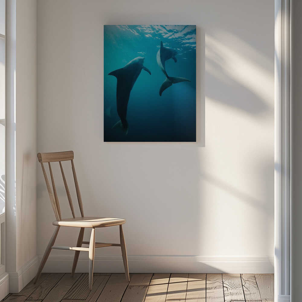 Graceful Ocean Dolphins, arte de Serge Melesan