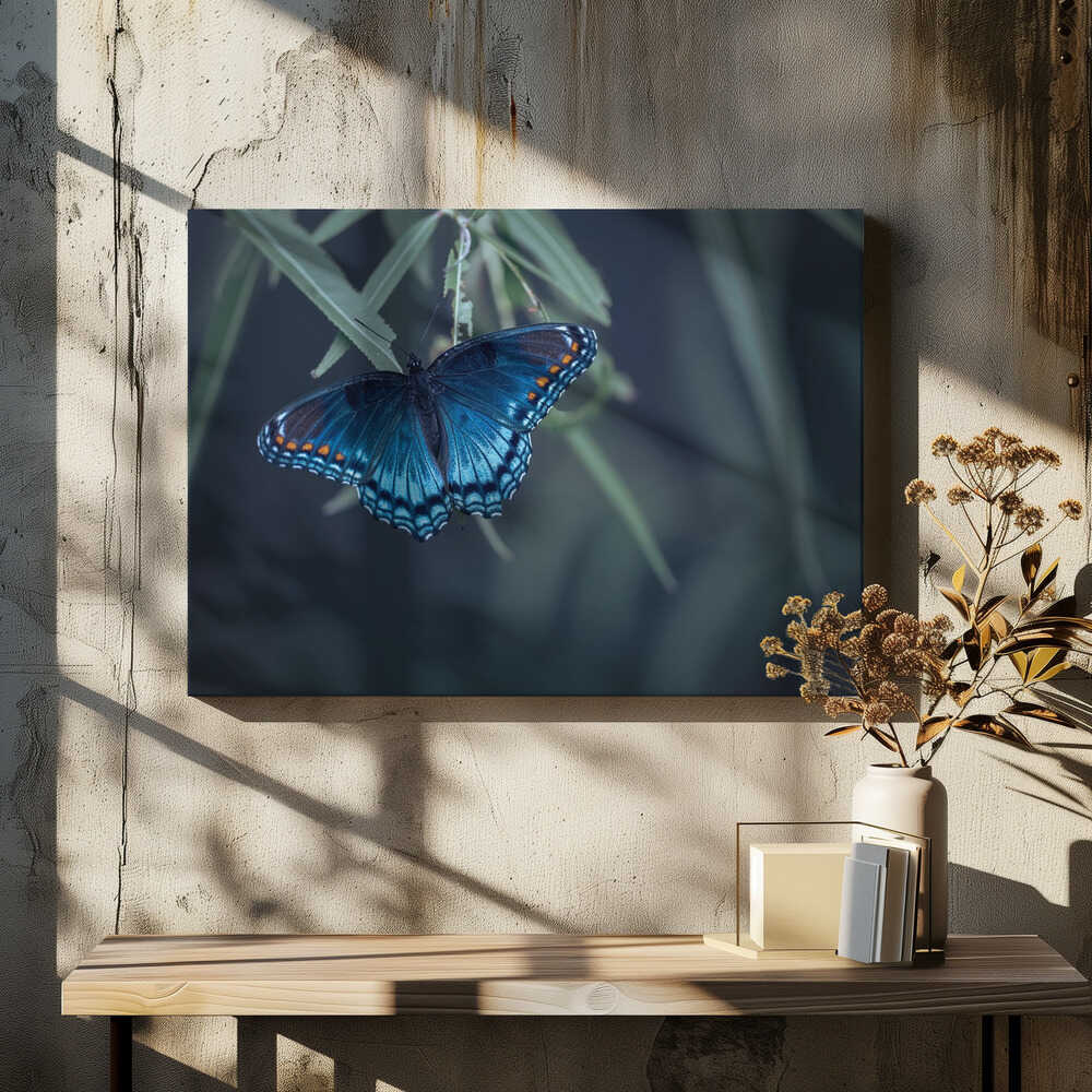 Vibrant Blue Butterfly, arte de Ivy Deng