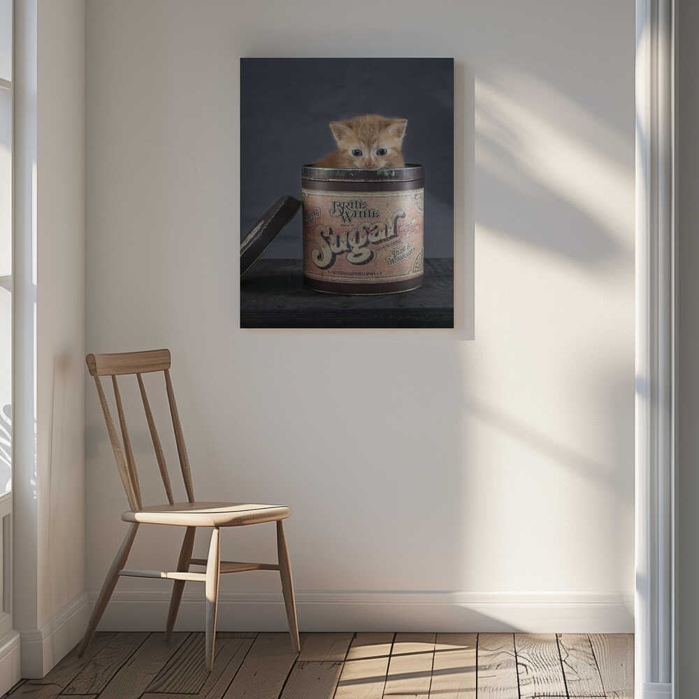 Sweet Kitten In Sugar Tin, arte de Arendina de Jong