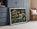 Reclining Woman Surreal Dream, arte de Corné Akkers