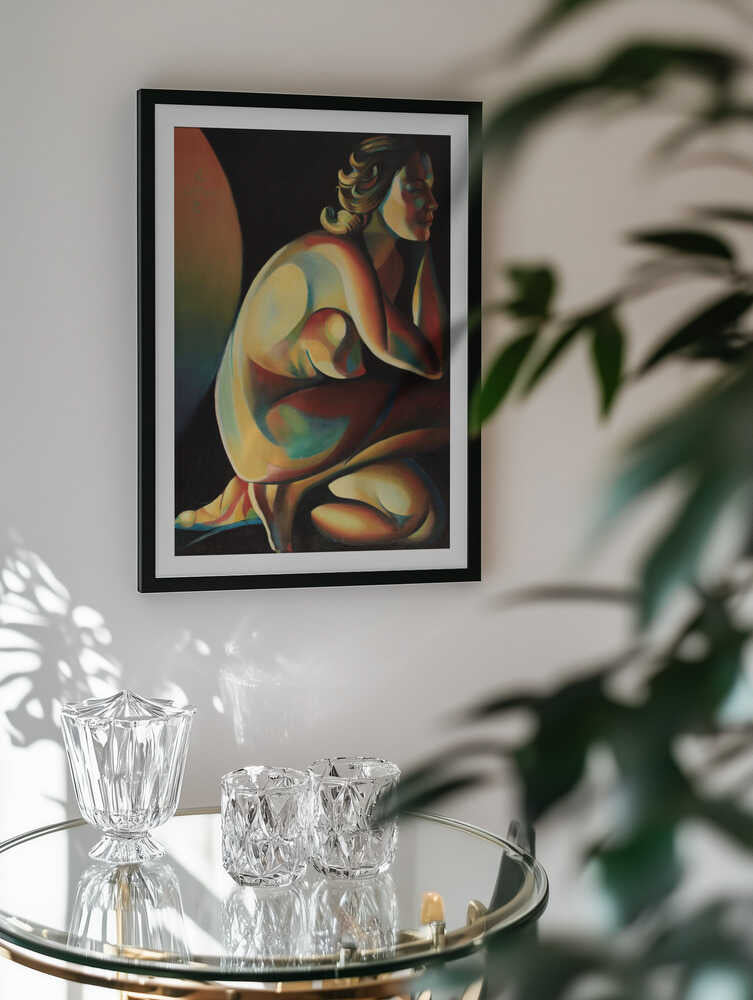 Vibrant Nude Figure, arte de Corné Akkers