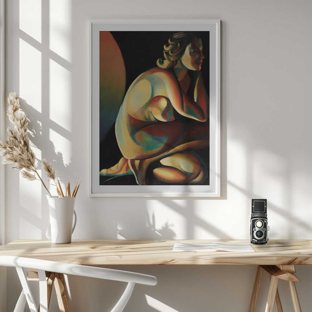Vibrant Nude Figure, arte de Corné Akkers