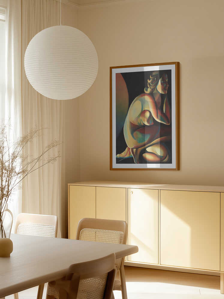 Vibrant Nude Figure, arte de Corné Akkers