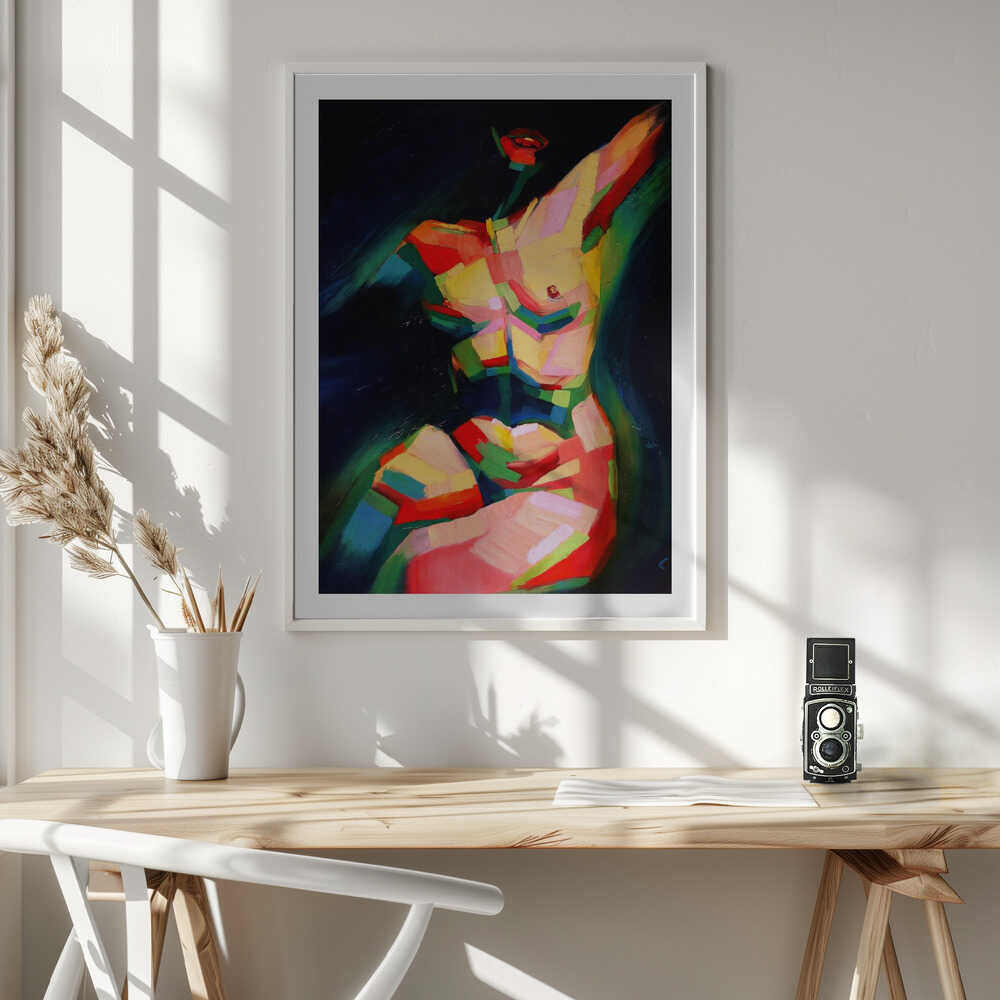 Dynamic Colorful Nude, arte de Corné Akkers