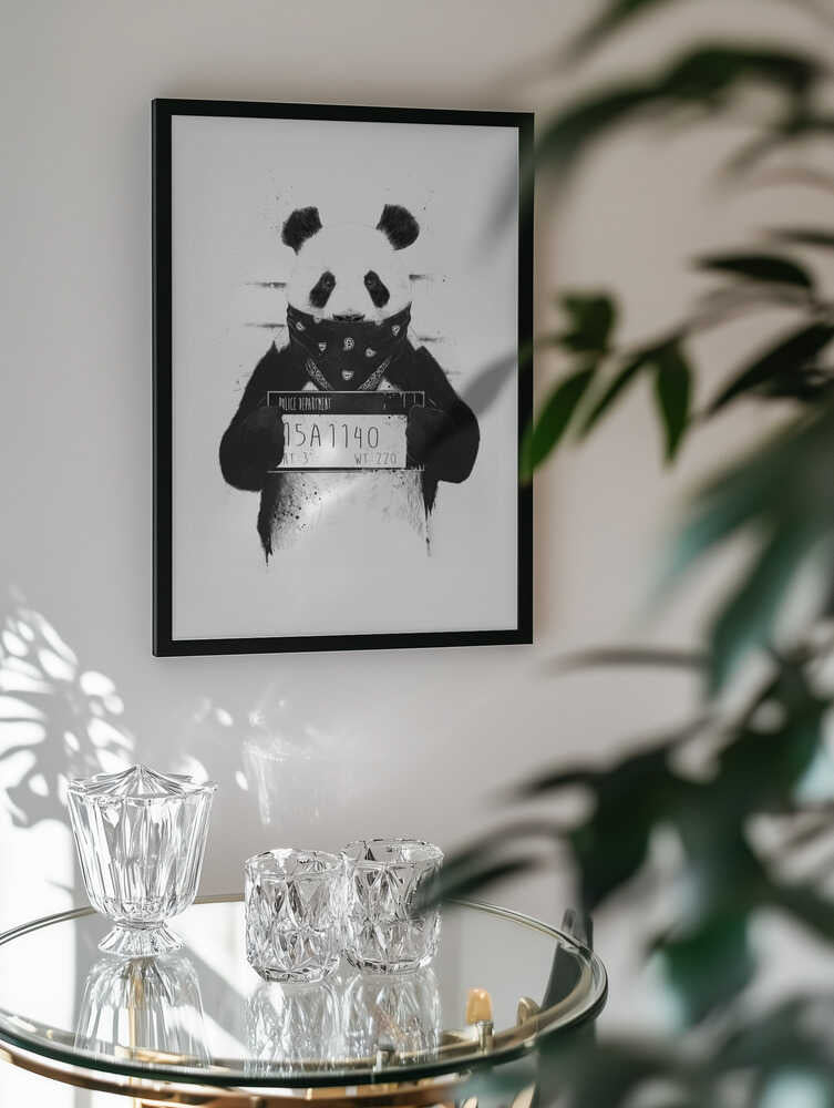 Gangster Panda Mugshot, arte de Balazs Solti