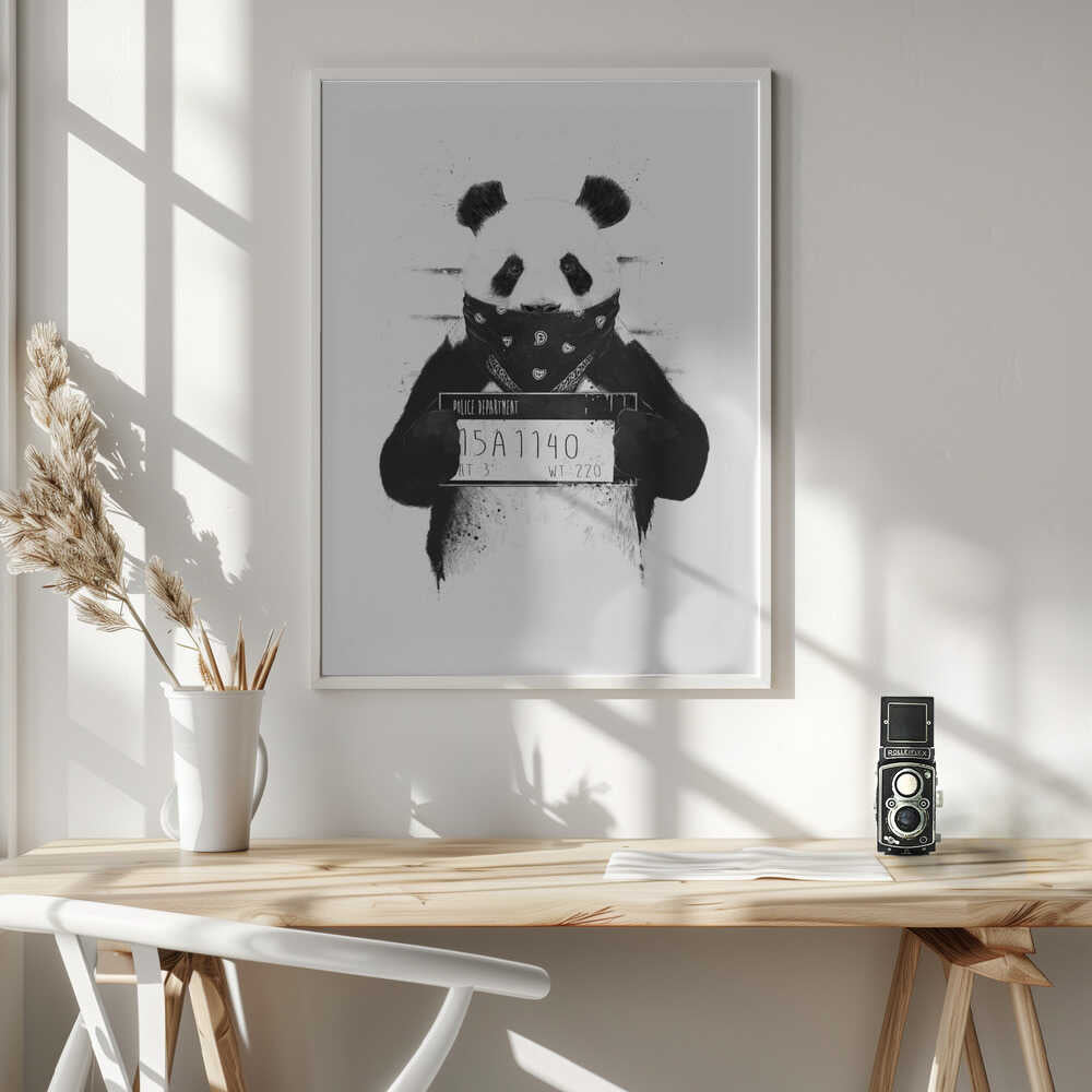 Gangster Panda Mugshot, arte de Balazs Solti