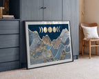 Golden Moon Mountains, arte de Sarah Manovski