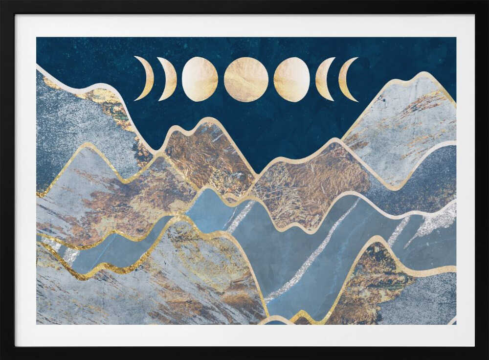 Golden Moon Mountains, arte de Sarah Manovski