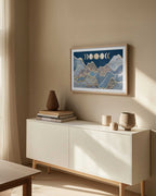 Golden Moon Mountains, arte de Sarah Manovski