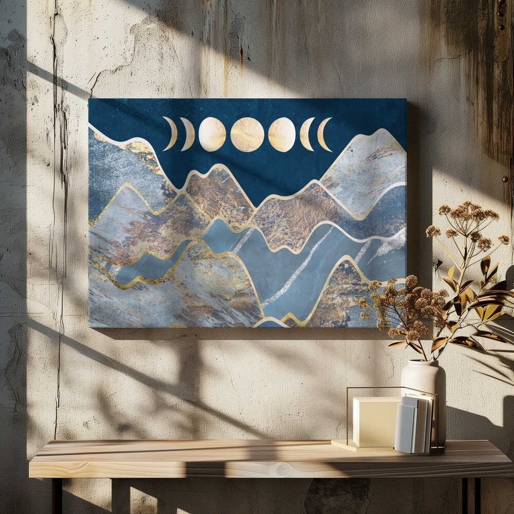 Golden Moon Mountains, arte de Sarah Manovski