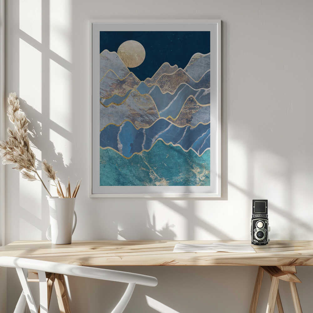 Golden Moon Mountains, arte de Sarah Manovski