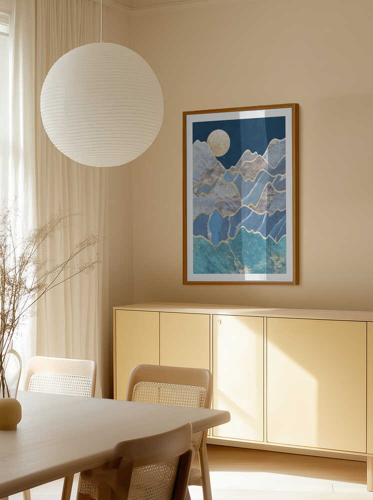 Golden Moon Mountains, arte de Sarah Manovski