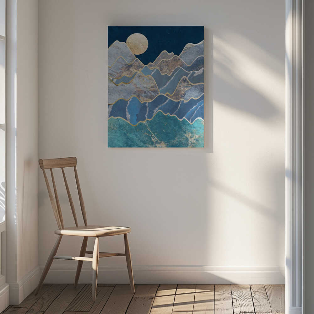 Golden Moon Mountains, arte de Sarah Manovski