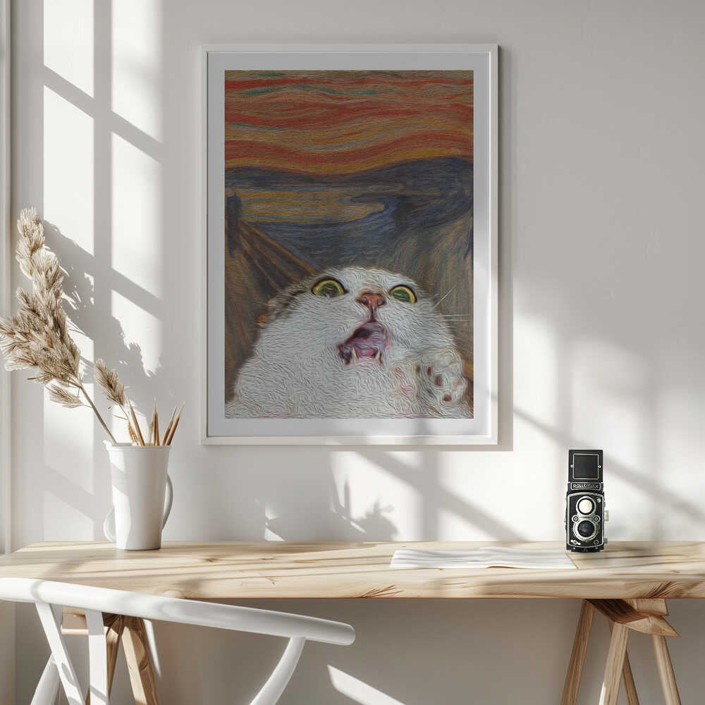 The Cat Scream, arte de Artelele