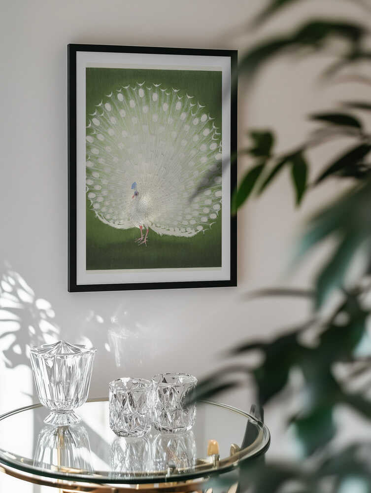 Peacock, arte de Ohara Koson