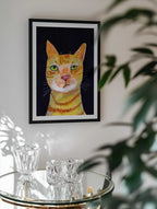 Expressive Orange Tabby, arte de Sharyn Bursic