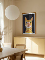 Expressive Orange Tabby, arte de Sharyn Bursic