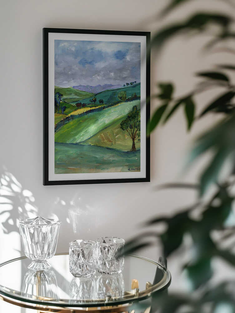 Rolling Green Hills, arte de Sharyn Bursic