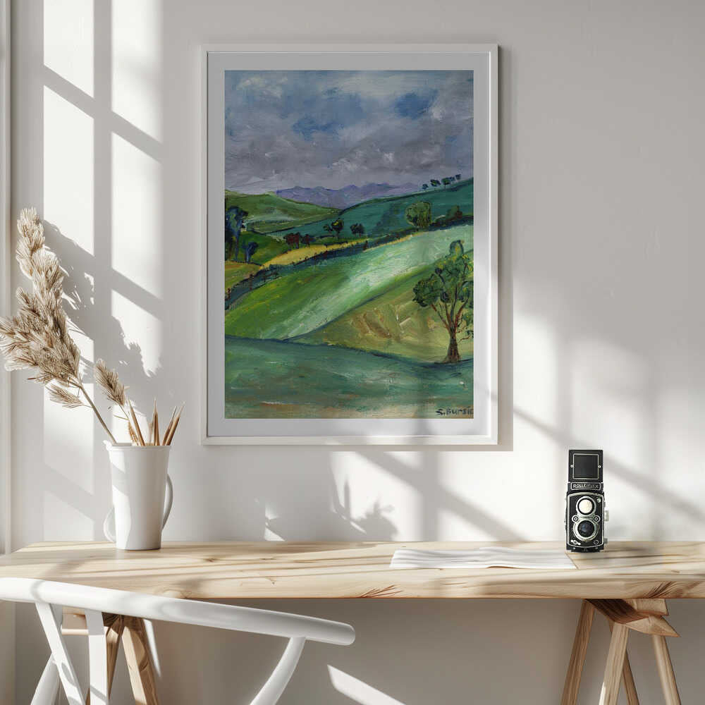 Rolling Green Hills, arte de Sharyn Bursic