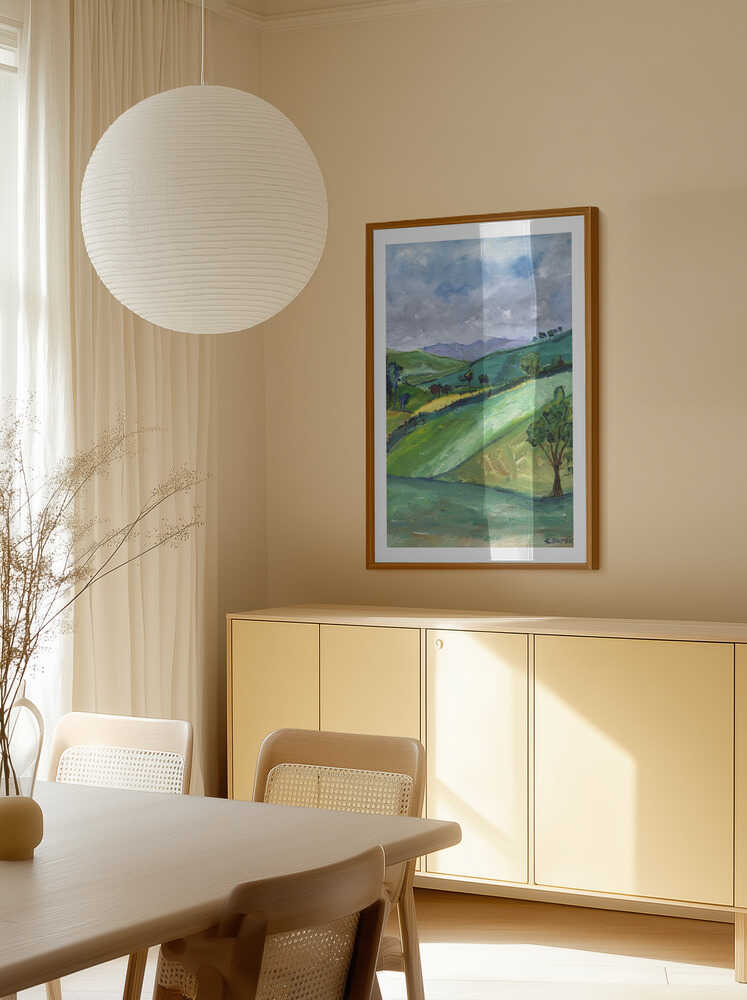 Rolling Green Hills, arte de Sharyn Bursic