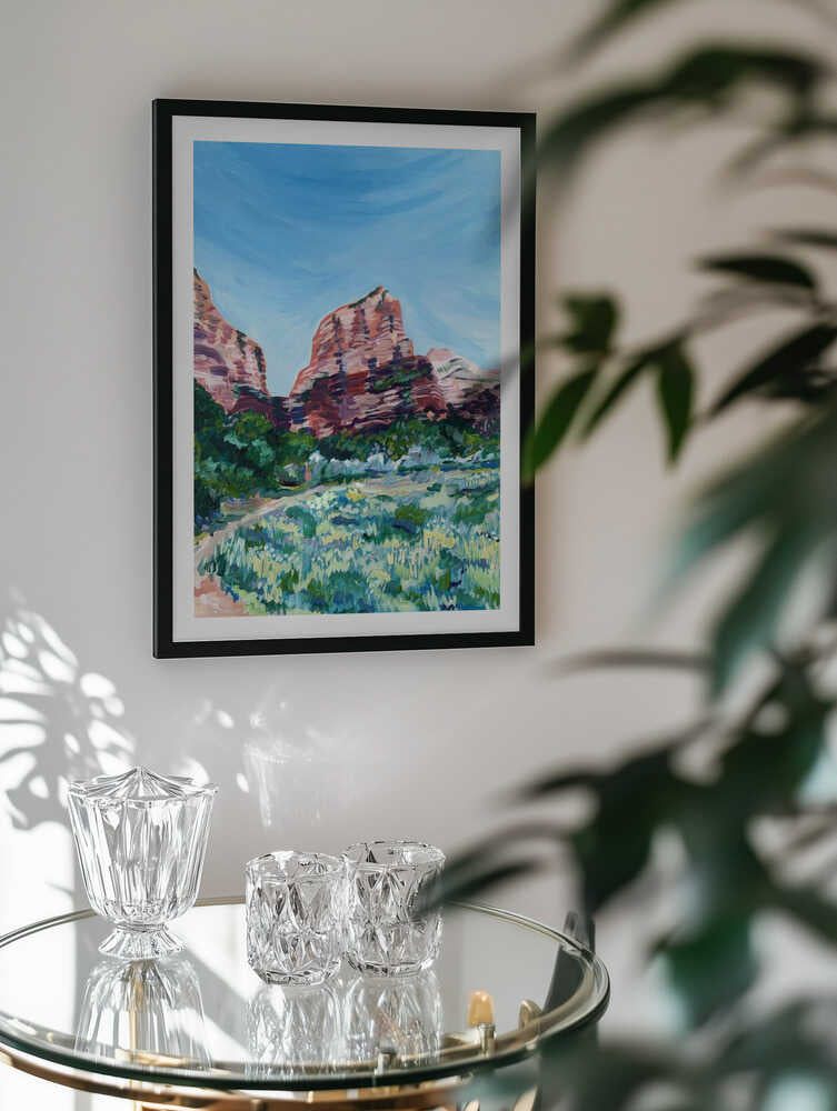 Vibrant Desert Landscape, arte de Pauline Wegman | Key and Sea Creative