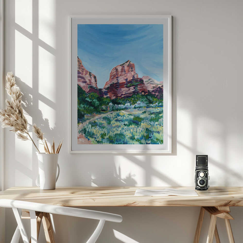 Vibrant Desert Landscape, arte de Pauline Wegman | Key and Sea Creative