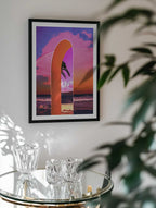 Pink Sky Beach Archway, arte de CosmoZach