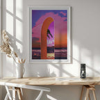 Pink Sky Beach Archway, arte de CosmoZach