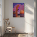 Pink Sky Beach Archway, arte de CosmoZach