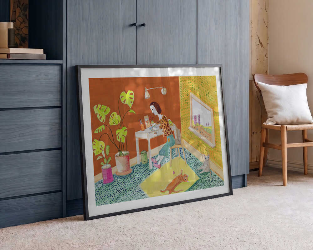 Cozy Creative Space, arte de Sharyn Bursic