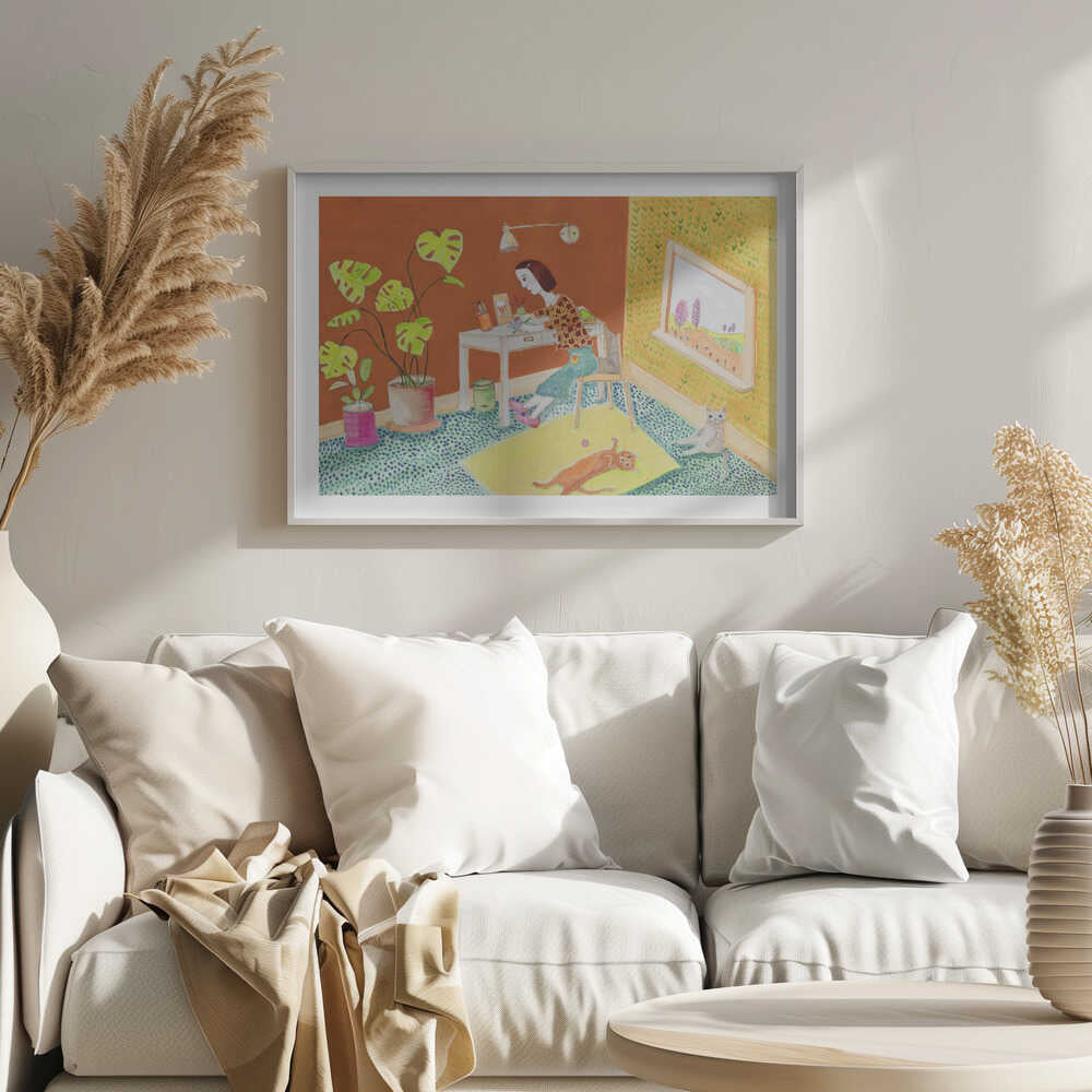 Cozy Creative Space, arte de Sharyn Bursic