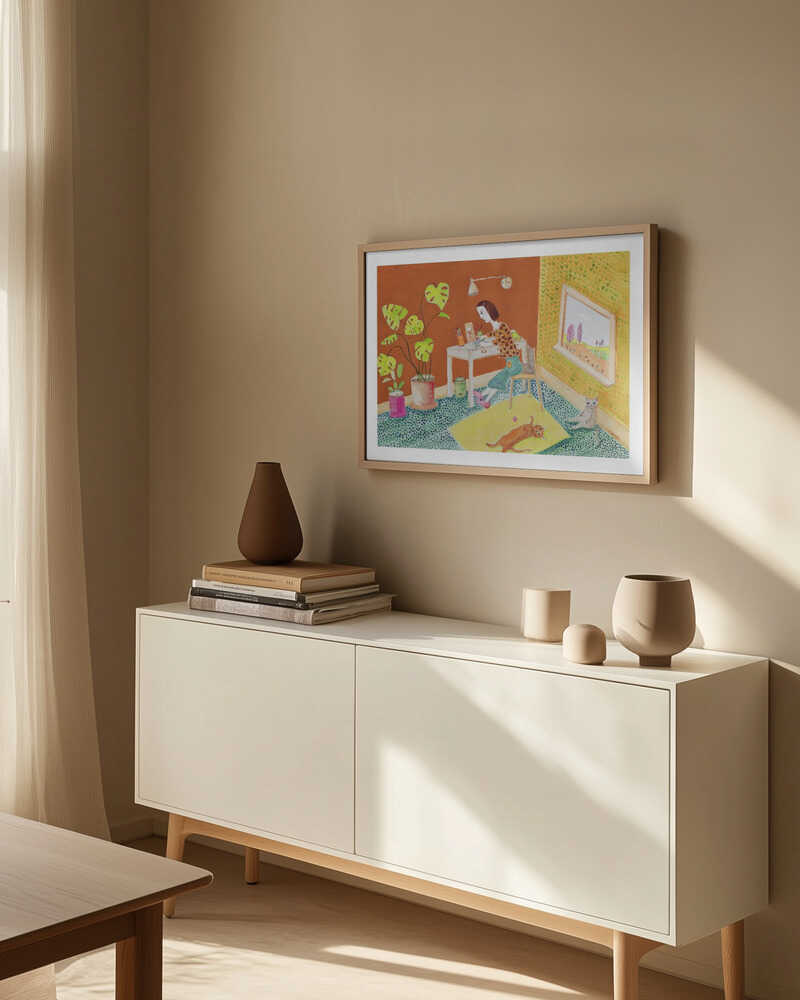 Cozy Creative Space, arte de Sharyn Bursic