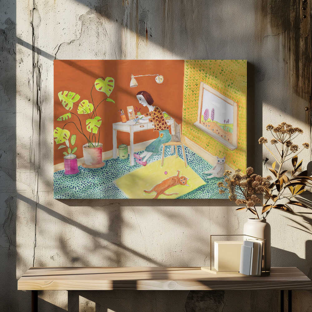 Cozy Creative Space, arte de Sharyn Bursic