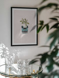 Floral Typewriter Dreams, arte de Frida Floral Studio