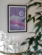 Purple Mountain Moon, arte de Fadil Roze